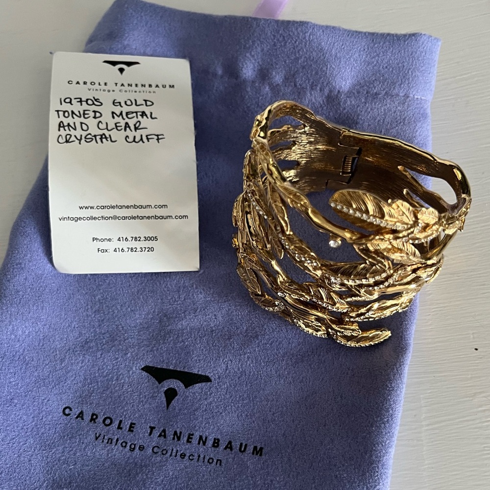 Carole Tanenbaum Vintage Collection Gold Leaf Cuff